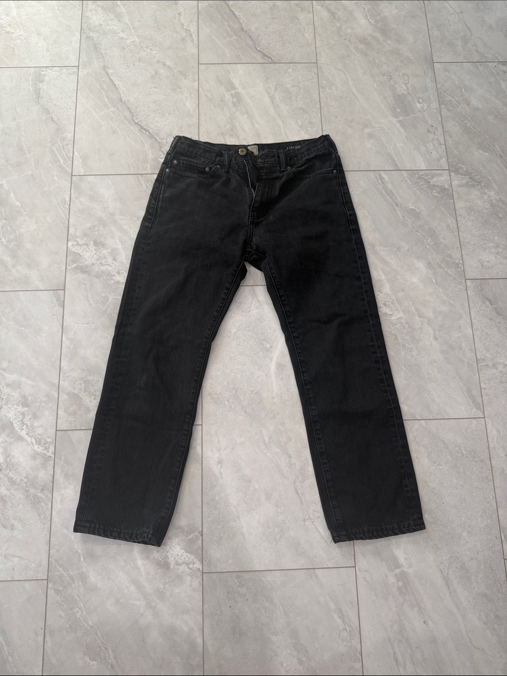 Dockers Black Relaxed Straight-Leg Jeans